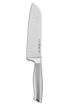 Henckels Cutlery Modernist 7-inch Hallow Edge Santoku Knife In Silver