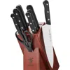 Henckels Cutlery Solution 10-piece Knife Block Set In Black