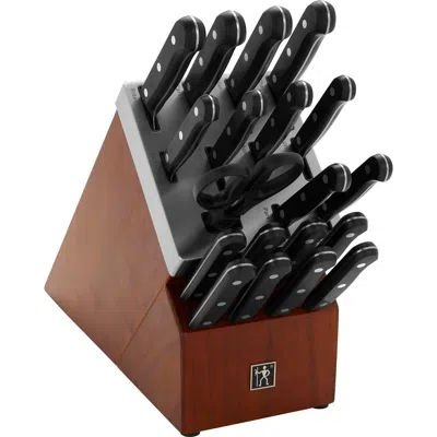 Henckels Cutlery Solution 20-piece Self Sharpening Knife Block Set In Black