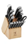 Henckels Cutlery Statement 15-piece Knife Block Set In Black