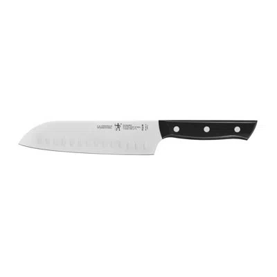 Henckels Dynamic 7-inch Hollow Edge Santoku Knife In Black