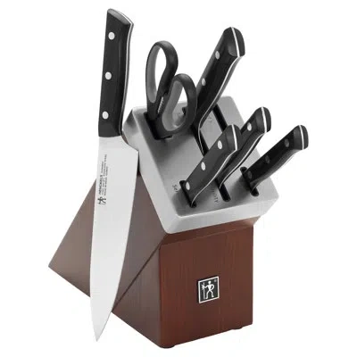 Henckels Dynamic 7-piece Self-sharpening Knife Block Set In Black