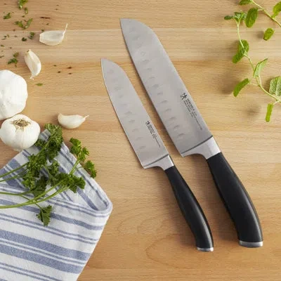 Henckels Elan 2-piece Asian Knife Set In Black