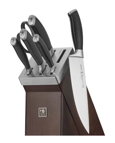 Henckels Elan 7pc Self-sharpening Knife Block Set In Black
