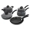 Henckels Everlift 10-pc Granitium Nonstick Cookware Set In Black