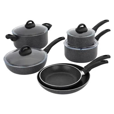 Henckels Everlift 10-pc Granitium Nonstick Cookware Set In Black