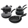 Henckels Everlift 10-pc Traditional Nonstick Cookware Set In Black