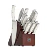 Henckels Forged Accent 16-pc Knife Block Set, White Handles In White