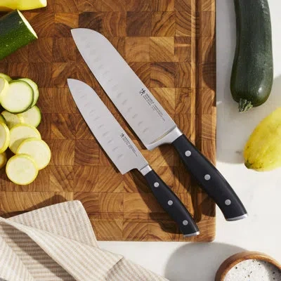 Henckels Forged Accent 2-piece Asian Knife Set In Black
