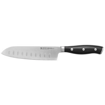 Henckels Forged Accent 5-inch Hollow Edge Santoku Knife In Black