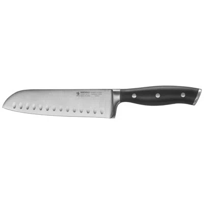 Henckels Forged Accent 7-inch Hollow Edge Santoku Knife In Black