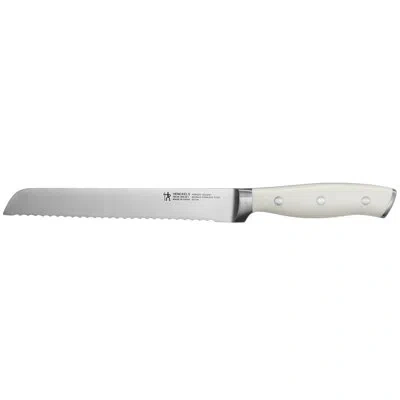 Henckels Forged Accent 8-inch Bread Knife - White Handle In Black