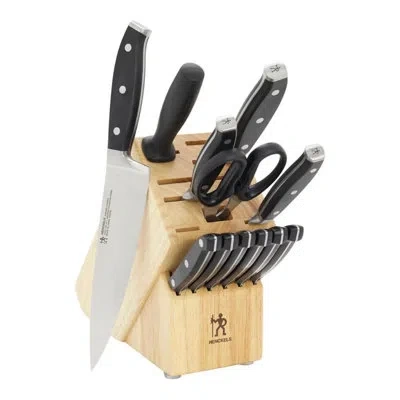 Henckels Forged Premio 13-pc Knife Set With Block, Chef Knife, Paring Knife, Utility Knife, Steak Knife, Ligh In Black