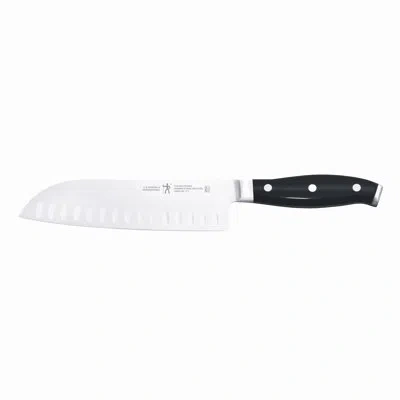 Henckels Forged Premio Hollow Edge Santoku Knife In Black