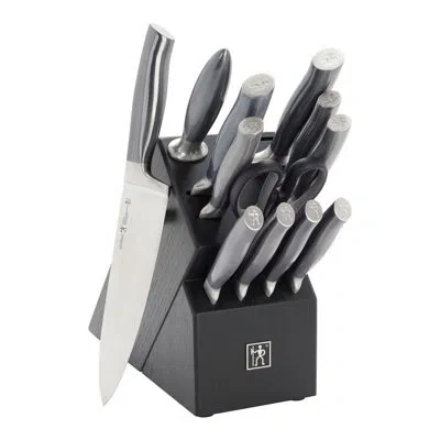 Henckels Graphite 13-piece Knife Set With Block, Kitchen Knife Sharpener, Chef Knife, Steak Knife, Black, Sta