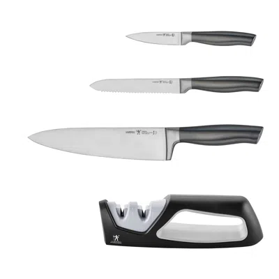 Henckels Graphite 4-pc Starter Knife Set In Black