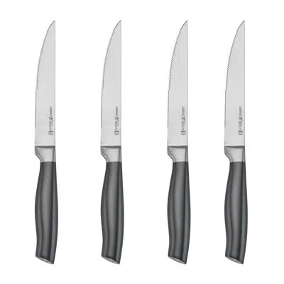 Henckels Graphite 4-piece Steak Knife Set, Stainless Steel In Black