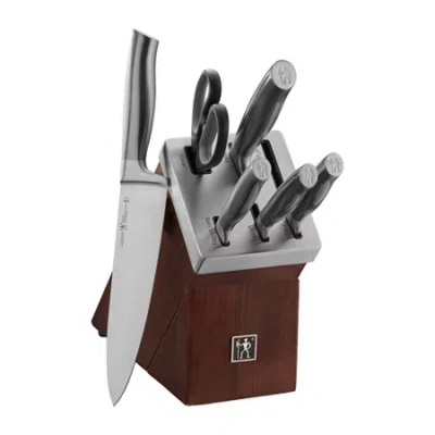 Henckels Graphite 7-pc. Self Sharpening Knife Block Set In Gray
