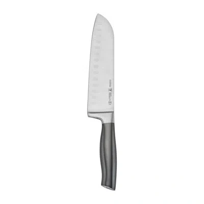 Henckels Graphite Hollow Edge Santoku Knife In Gray