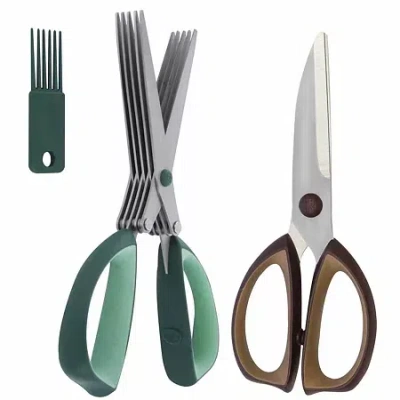 Henckels International 2-pc. Kitchen & Herb Shears In Silver