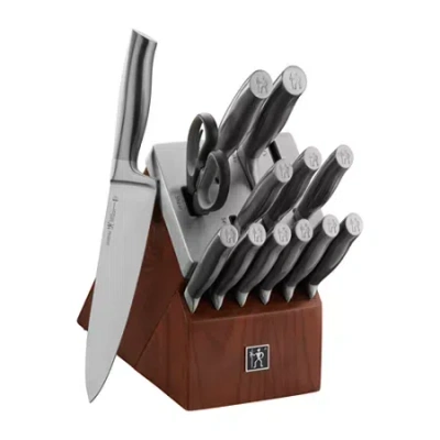 Henckels International Graphite 14-pc. Self Sharpening Knife Block Set In Gray