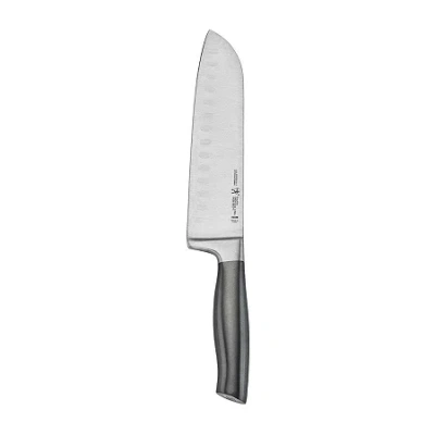 Henckels International Graphite 7" Hollow Edge Santoku Knife In Gray