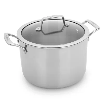 Henckels Legacy 8-qt Stainless Steel Stock Pot With Lid In Silver