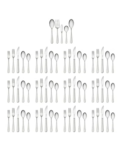 Henckels Lucena 65-pc. Flatware Set, Service For 12 In Silver