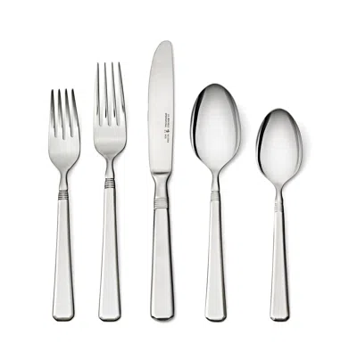 Henckels Metrona 62-pc 18/10 Stainless Steel Flatware Set In Silver