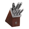 Henckels Modernist 7-pc. Self Sharpening Knife Block Set In Silver
