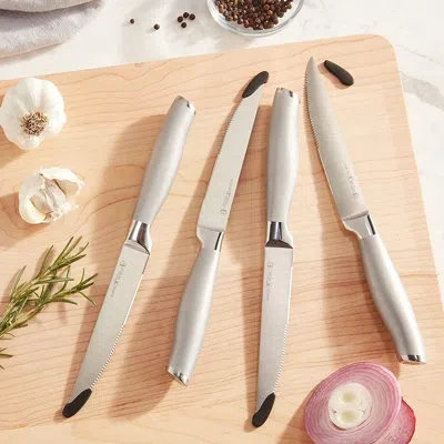 Henckels Modernist Steak Knife Set Of 4, Silver, Stainless Steel