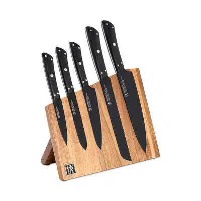 Henckels Noir 6 Piece Magnetic Easel Set In Black