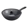 Henckels Nola 11-inch Aluminum Ceramic Nonstick Wok With Lid In Black