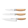 Henckels Pakka 3-pc Starter Knife Set In Brown