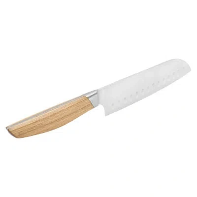Henckels Pakka 7-inch Hollow Edge Santoku In Brown