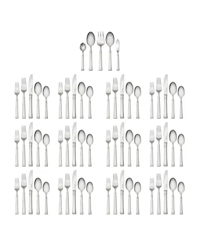 Henckels Plaza 65-pc. Flatware Set, Service For 12 In Silver