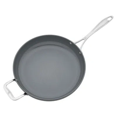 Henckels Release 12-inch Aluminum Ceramic Nonstick Fry Pan With Helper Handle In Black