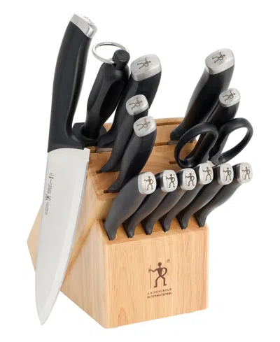 Henckels Silvercap 15-piece Knife Block Set In Natural