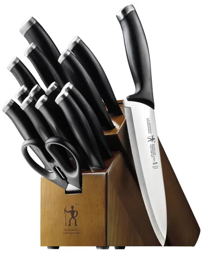 Henckels Silvercap 16pc Knife Block Set In Black