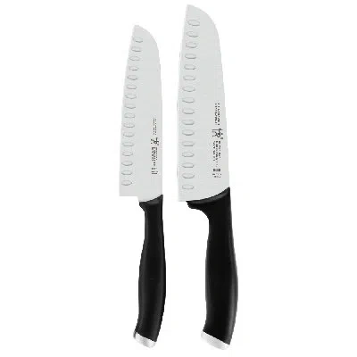 Henckels Silvercap 2-piece Asian Knife Set In Black;silver