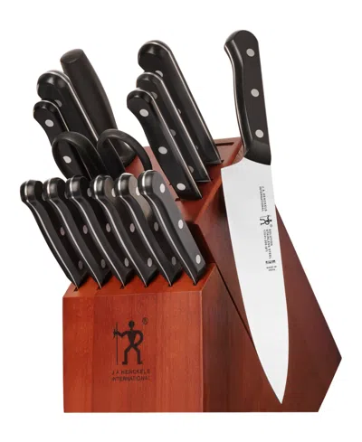 Henckels Solution 15-pc. Knife Block Set In Black
