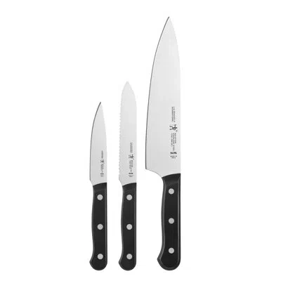 Henckels Solution 3-piece Starter Knife Set In Black