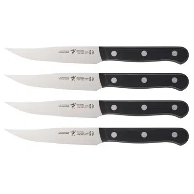 Henckels Solution 4-piece Steak Knife Set In Black
