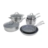 Henckels Stainless Steel 10-pc. Cookware Set In Silver