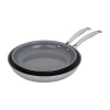 Henckels Stainless Steel 2-pc. Frying Pan Set In Silver
