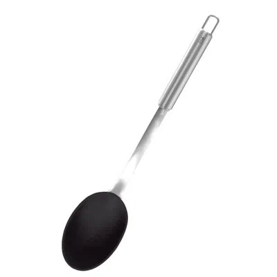 Henckels Stainless Steel Silicone Serving Spoon In Silver;blue