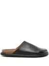 Hender Scheme Comfy Cheak Leather Slides In Black