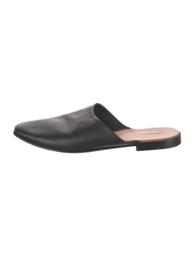 Pre-owned Hender Scheme Leather Mules In Black