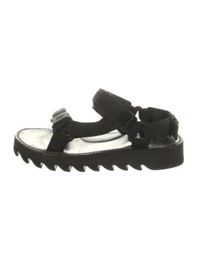 Pre-owned Hender Scheme Leather Sandals In Black