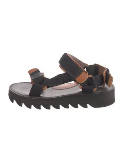Pre-owned Hender Scheme Leather Sandals In Black